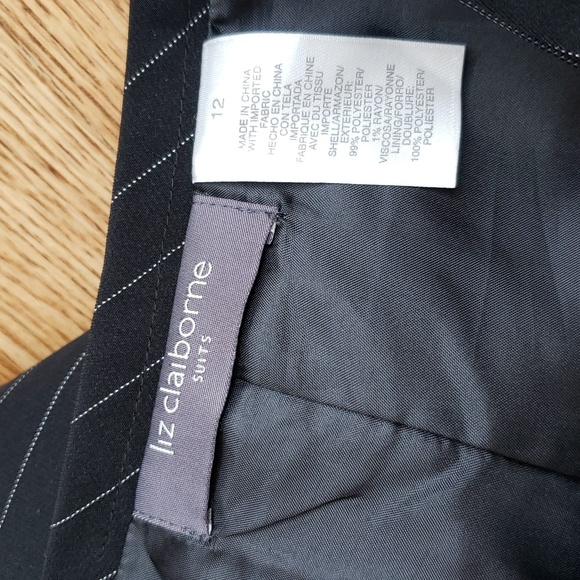 (12) Liz Claiborne Suits Pinstriped Suiting Pant Business Office Workwear Formal - Picture 3 of 8